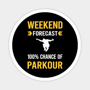 Weekend Forecast Parkour Magnet